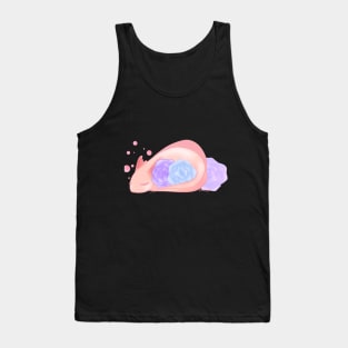 Sleepy Sweetly Axolotl Tank Top